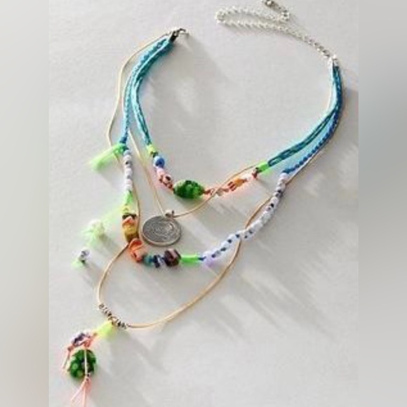 Free People Jewelry - Free People My Magic Layered Necklace (silver tone) NWT